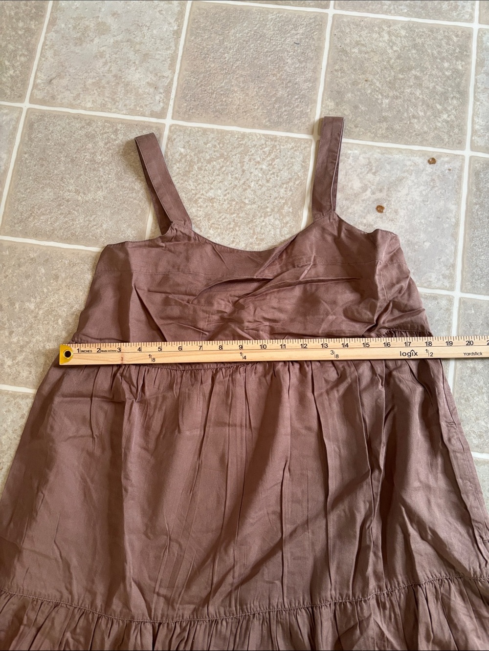 Chic Tan Maxi Dress for Women - Picture 14 of 14